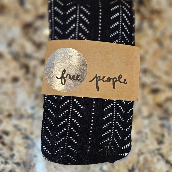 Free People Accessories - Free People Black Hole Tights NEW Size XS/S